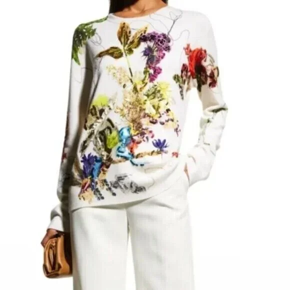 JASON WU COLLECTION SEQUIN/CRYSTALS EMBELLISHED SWEATER SIZE M/L NEW Sweaters